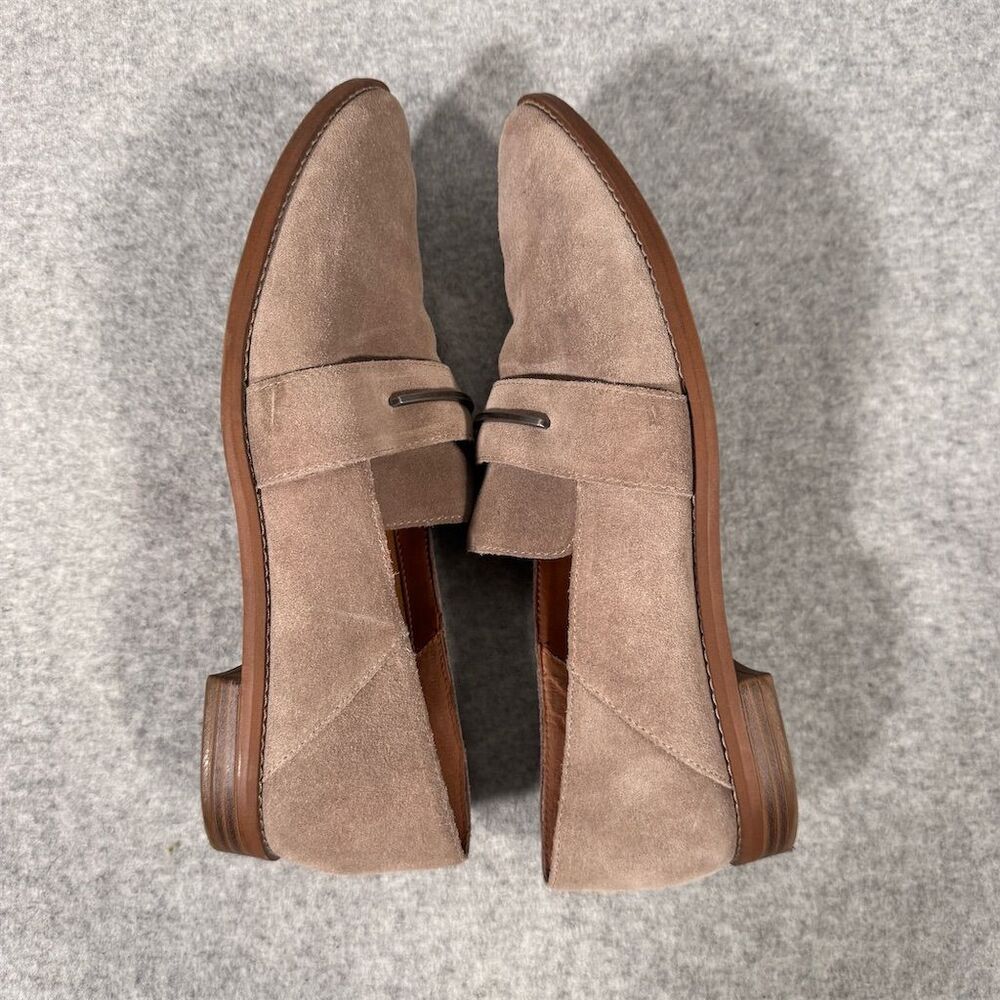 Franco Sarto Women's Beige Suede Loafers Size 9M Casual Shoes - Picture 10 of 11